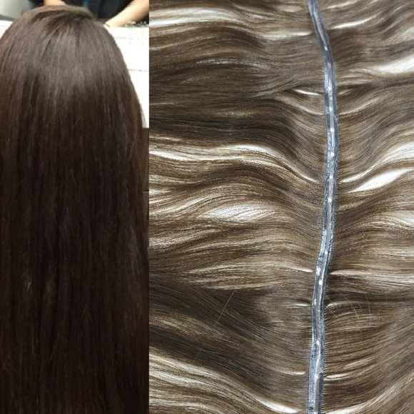 18″ Butterfly Double Genius Wefts(holes) 100% Human Remy Hair extensions #2